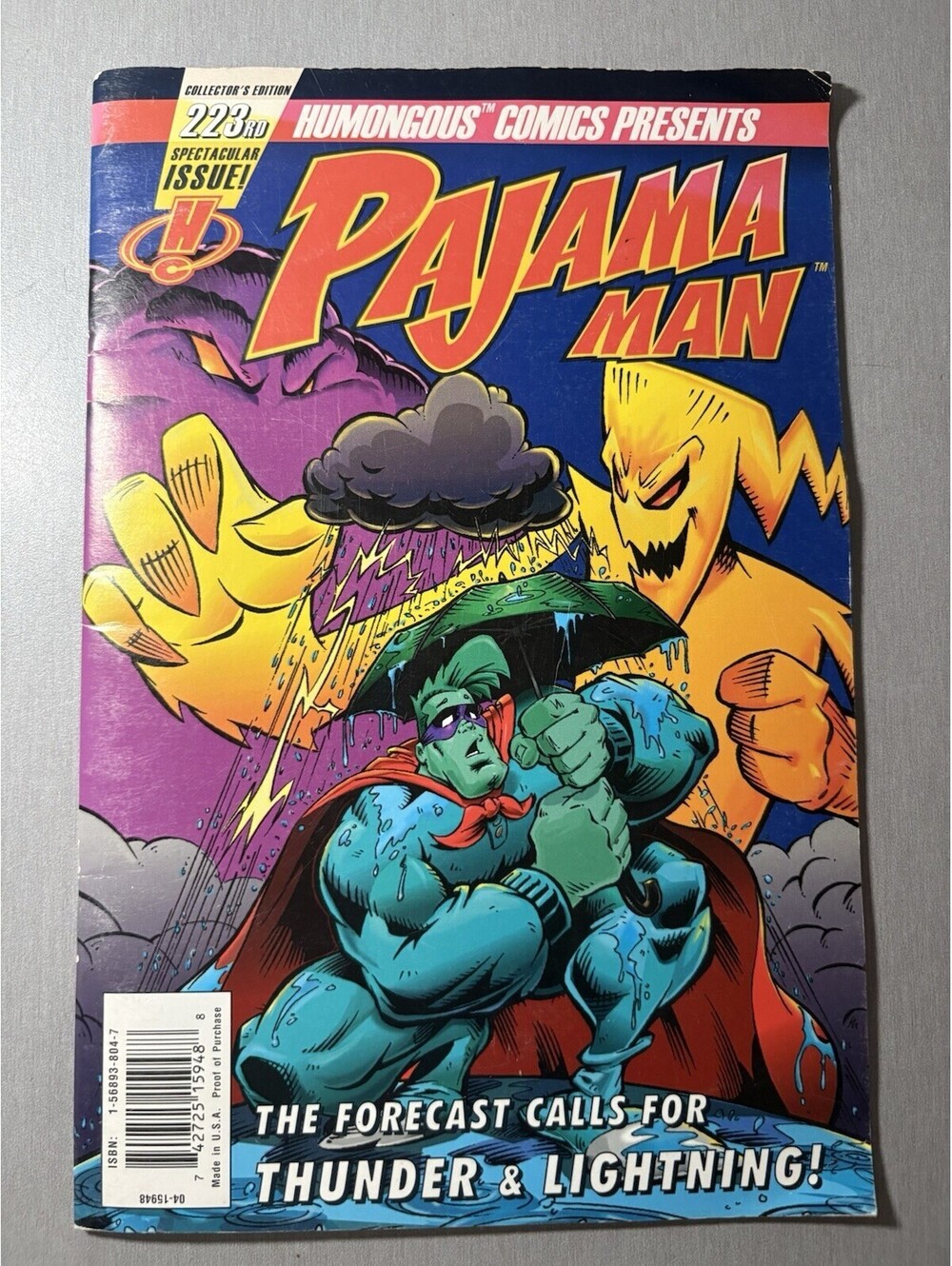 Vintage Pajama Man Comic Book #223 1998 Humongous PC Pajama Sam 2 Game Insert